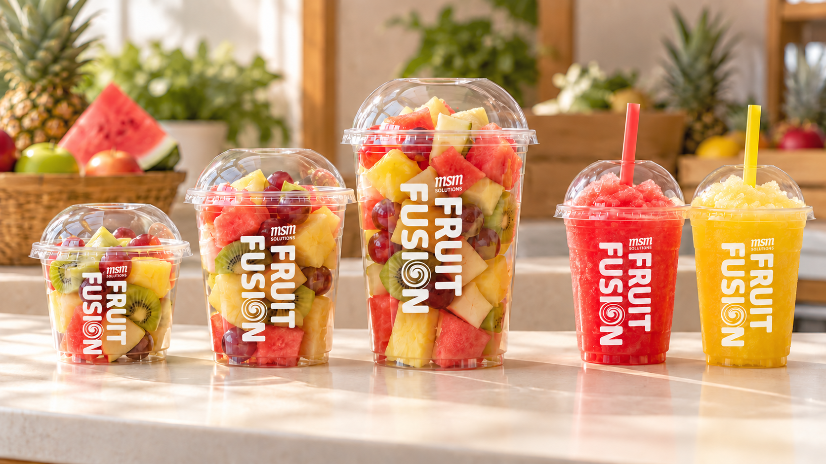 Fruit Fusion fruit jars and slushies