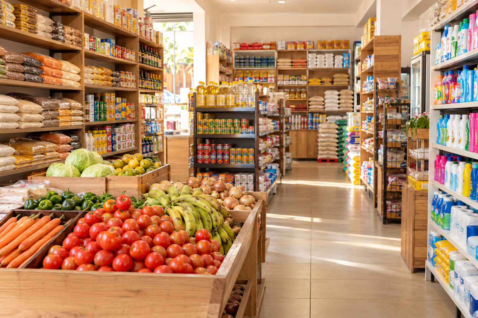 Supermarket groceries and everyday essentials
